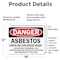 Signmission Asbestos Cancer and Lung Disease Hazard Authorized Personnel Only Respirators, Vinyl, 18x12in, 2PK OS-2PACK-DS-D-1218-L-19269 - alternate 4
